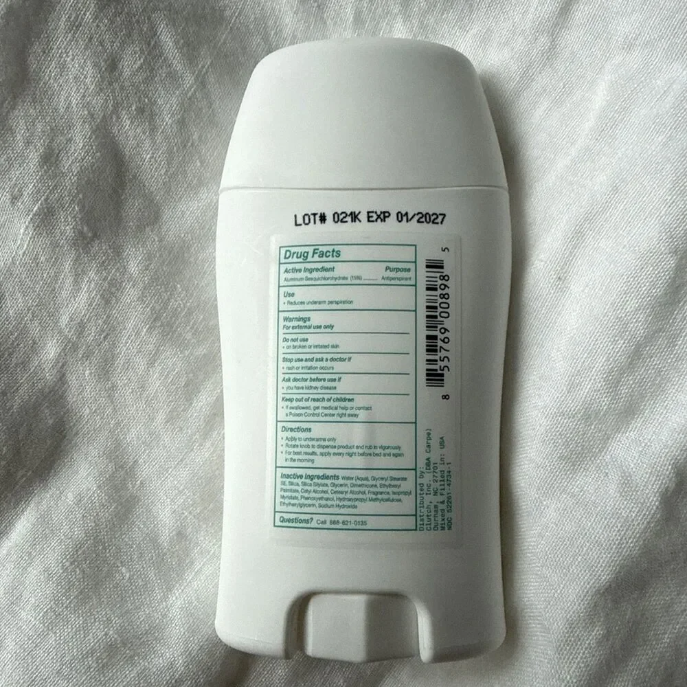 Carpe antiperspirant underarm